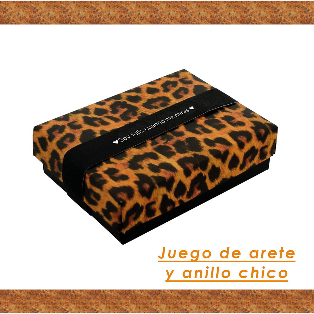 Juego de aretes y anillo chico